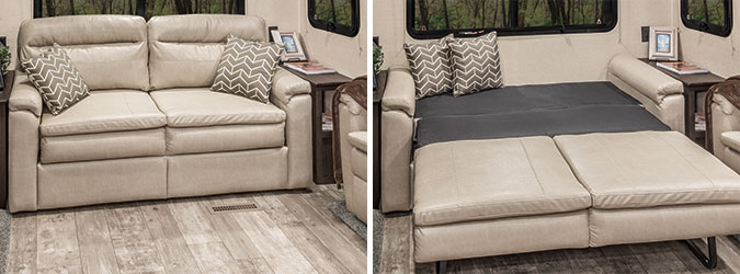 SportTrek Touring Edition STT343VIK Travel Trailer Sofa