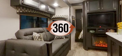 2019 Venture RV SportTrek ST320VIK Travel Trailer Interior 360