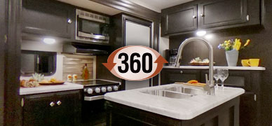 2019 Venture RV SportTrek ST327VIK Travel Trailer Interior 360