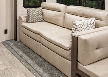 2019 Venture RV SportTrek ST271VMB Travel Trailer Sofa