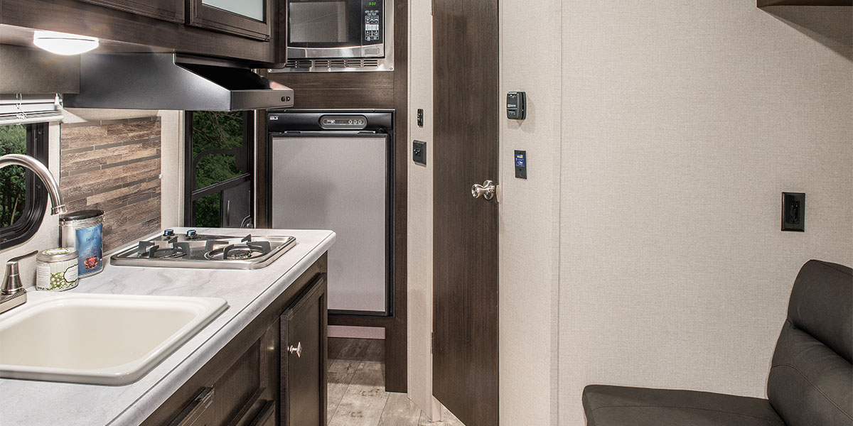 2019 Venture RV Sonic Lite SL168VRB Travel Trailer Kitchen