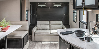 2019 Venture RV Sonic SN220VRB Travel Trailer Sofa