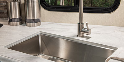 2019 Venture RV Sonic SN231VRK Travel Trailer Sink