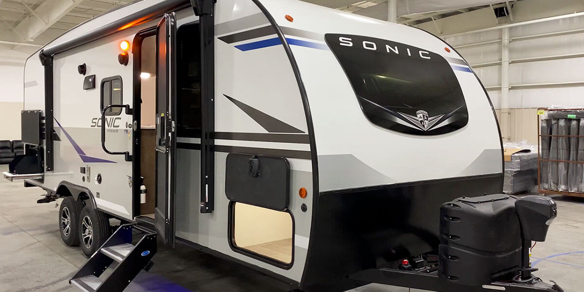 2021 Venture RV Sonic SN211VDB Travel Trailer Quick Tour Video