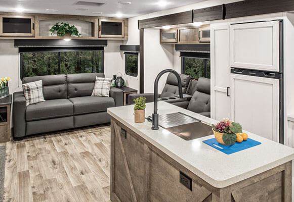 2021 Venture RV SportTrek Touring Edition STT343VIK Travel Trailer Living Room