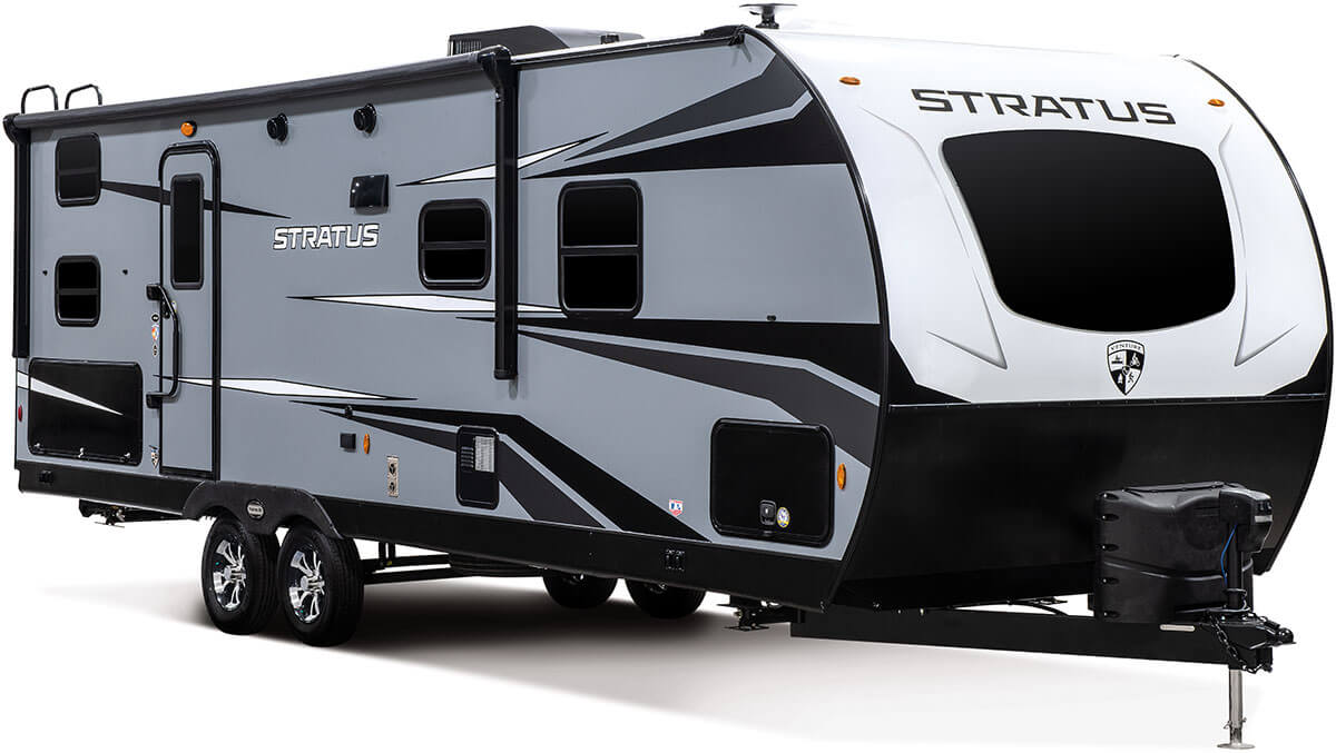 2021 Venture RV Stratus SR261VBH Travel Trailer Exterior Aztec Grey