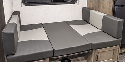 2022 Venture RV Sonic SN231VRL Travel Trailer Dinette Down