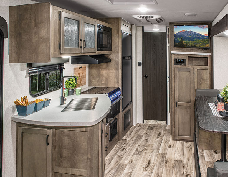 2023 Venture RV Sonic X SN220VRBX Travel Trailer Kitchen