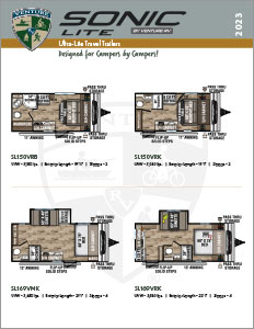 2023 Venture RV Sonic Lite Ultra Lite Travel Trailers Flyer