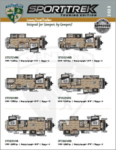 2023 Venture RV SportTrek Touring Edition Luxury Travel Trailers Flyer