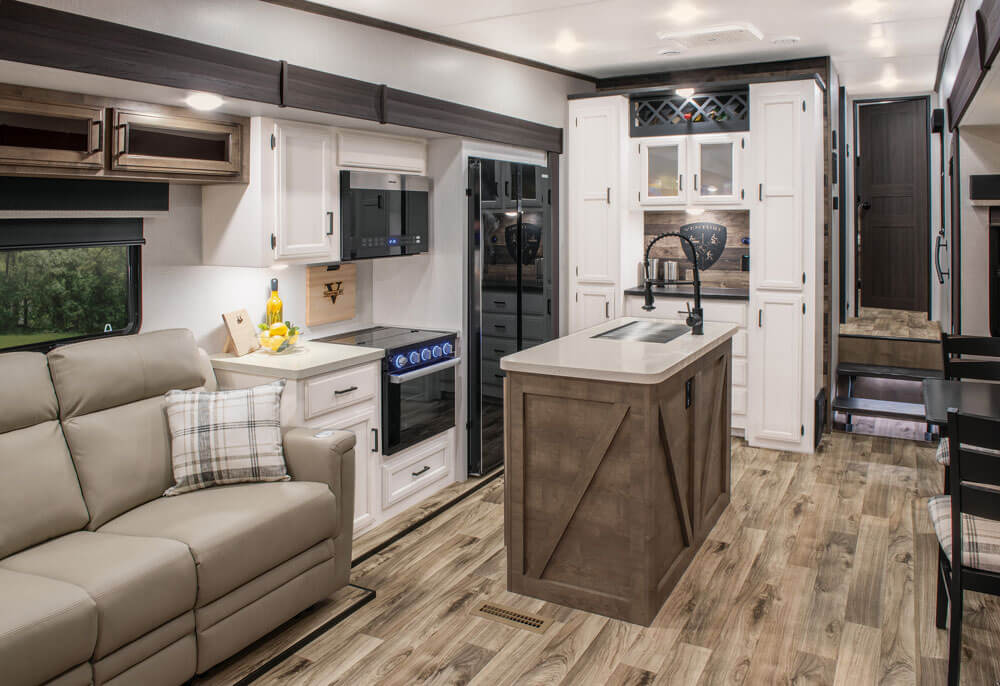 2024 Venture RV SportTrek Touring Edition STTF353VIK Fifth Wheel Kitchen