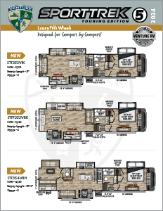 2024 Venture RV SportTrek Touring Edition Luxury Fifth Wheels Floorplan Flyer