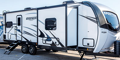 2024 Venture RV SportTrek Touring Edition STT272VRK Travel Trailer Exterior Front 3-4 Door Side