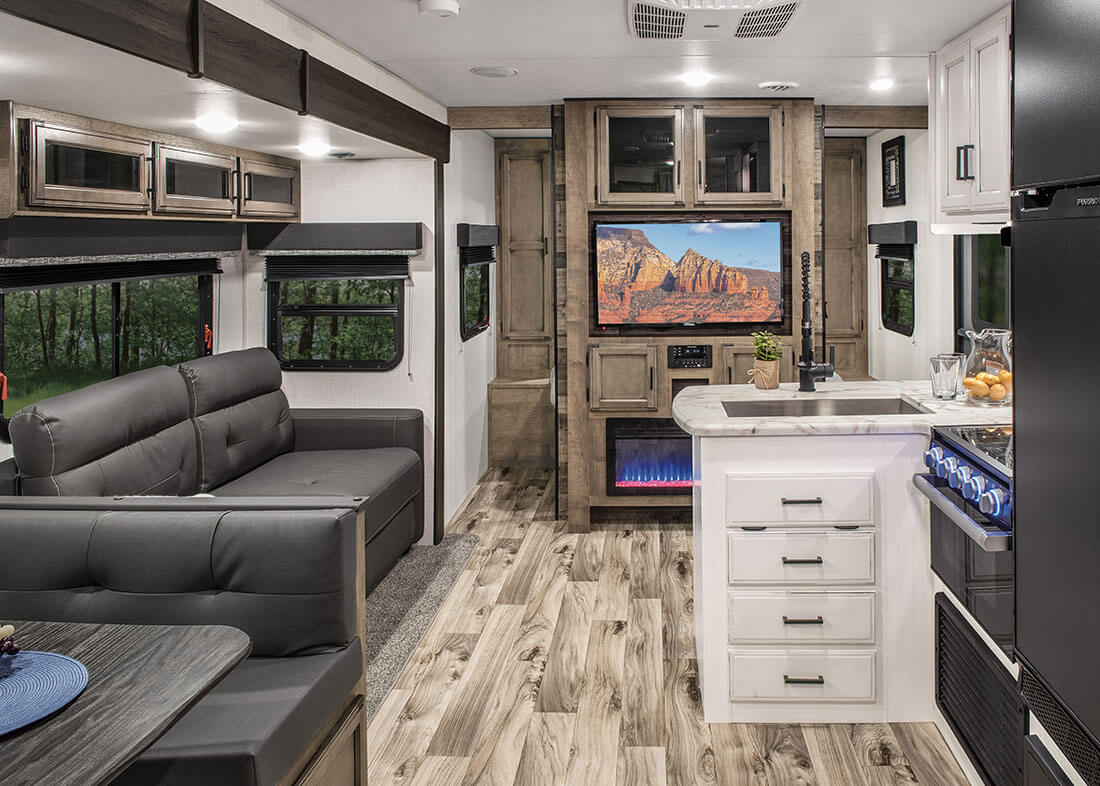 2023 Venture RV SportTrek ST270VBH Travel Trailer Living Room