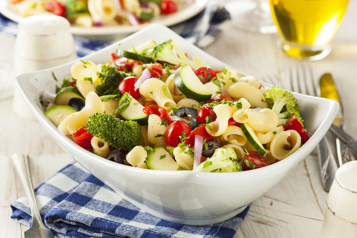 Garlic Vegetable Pasta Salad