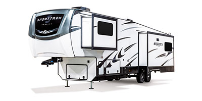 2024 Venture RV SportTrek Touring Edition STTF353VIK Fifth Wheel Exterior Front 3-4 Off Door Side